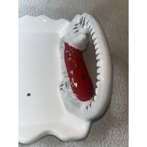 Karen Rossi for Silvestri Dolomite Cat Serving Tray Kitty Hearts RARE! NWT - Picture 3 of 13